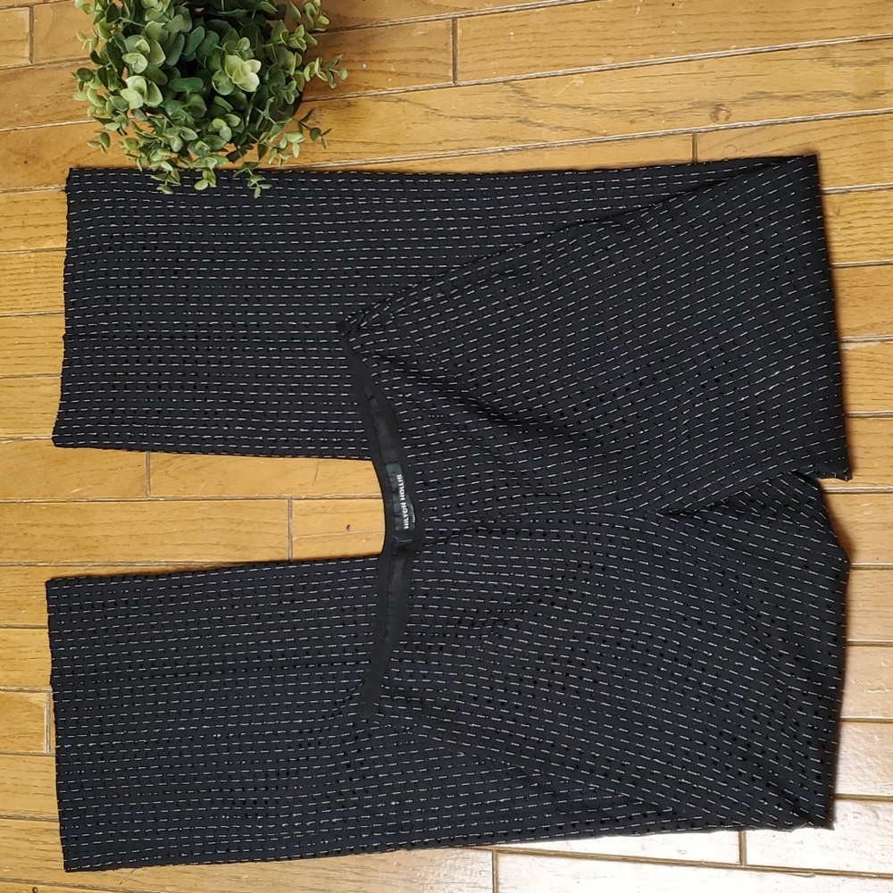 Hilton Hollis Black Silk Trouser Pants Size 4